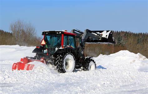 Plowing the Snow stock photo. Image of street, lights - 12972988