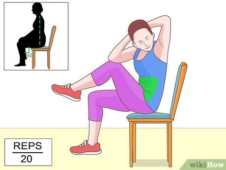 How to Exercise Your Abs While Sitting: 9 Steps (with Pictures)