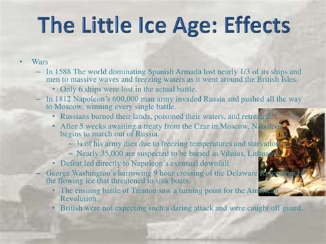 The little ice age