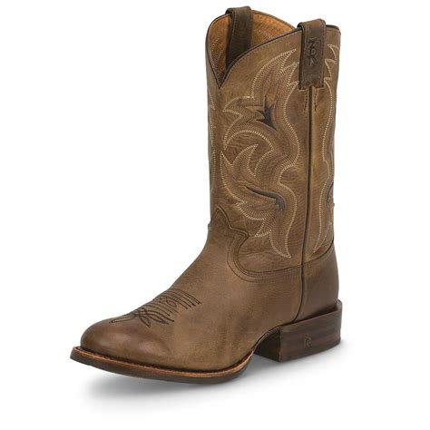 Tony Lama Men's Tan Lockhart 3R Stockman Cowboy Boots - 674059, Cowboy & Western Boots at ...