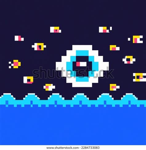 Pixel Art Vector-style Image Ocean Filled AI-generated image 2284733083 ...