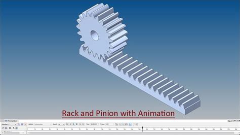 3D Solid Modelling Videos: Rack and Pinion with Animation (Solid Edge ST9 Tutorial)