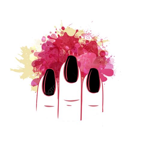 Manicure Nails PNG Transparent, Manicure Nail Color Logo Abstract, Nail Art, Nail Polish ...