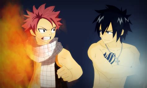 [Fairy Tail] Natsu vs Gray by MiyuSaikoChan on DeviantArt