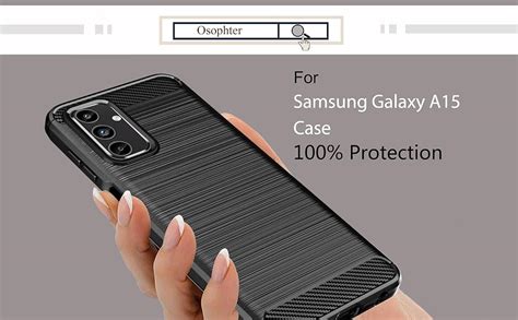 Amazon.com: Osophter for Samsung Galaxy A15 5G Case: with 2pcs Screen Protector Shock-Absorption ...