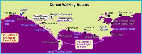 Devon Jurassic Coast Map UK Walking Guides and Maps SW Coast Path | Holidays in england, Dorset ...