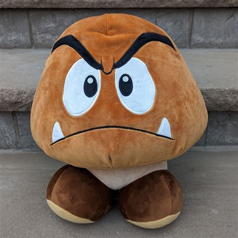 Super Mario Bros Goomba Plush Large 15" NWT [Tomy] | #4633599980