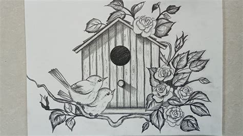 Daily challenge #114/Bird house in Flower garden - YouTube