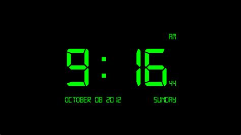 Digital Clock Wallpaper for Desktop - WallpaperSafari