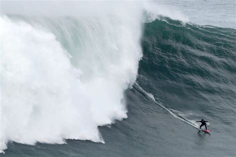 Photos: Incredible images of big wave surfing from Portugal