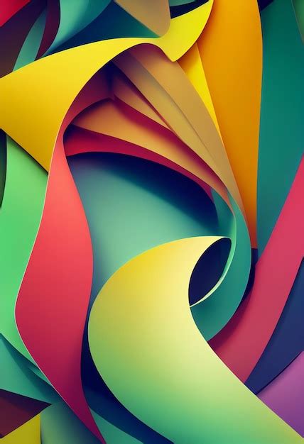 Premium Photo | Beautiful colorful abstract wallpaper 3d rendering