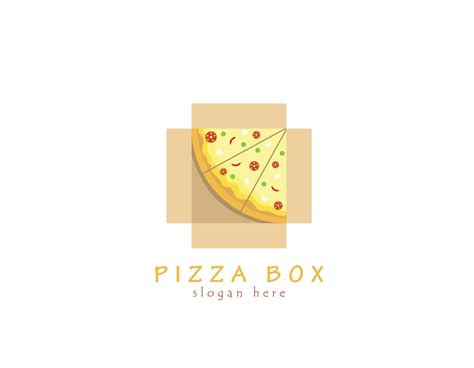 Pizza box logo 8493020 Vector Art at Vecteezy