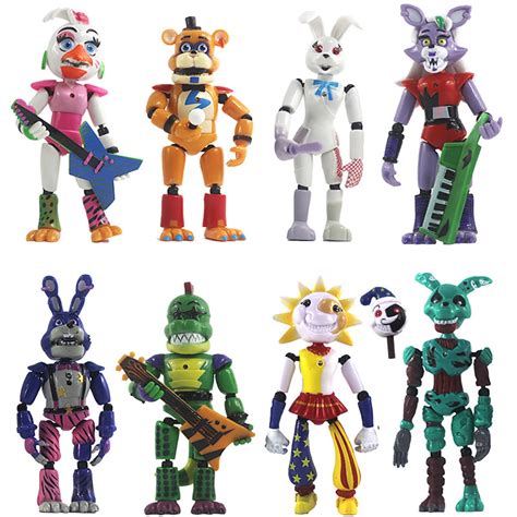 Buy Five Night At Freddy Figures,fnaf Action Figure Set,freddys Security Breach Action Figure ...