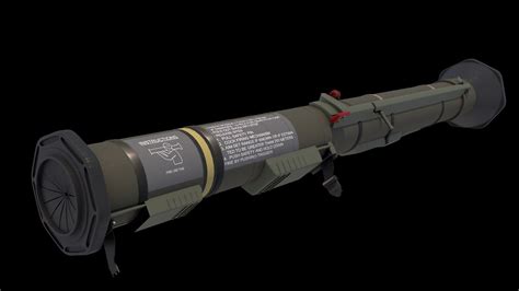 3D model AT-4 Rocket Launcher with Rocket VR / AR / low-poly | CGTrader