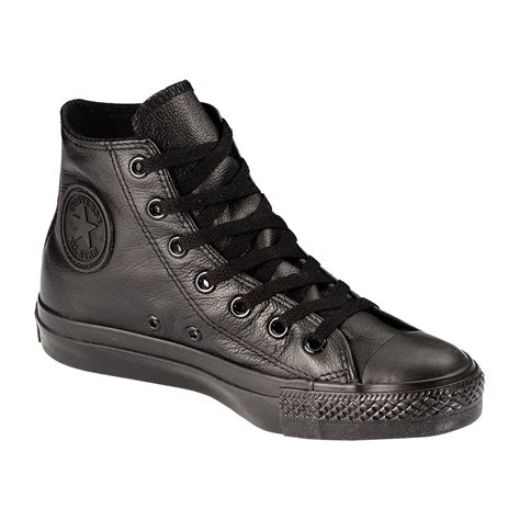 Converse Unisex Chuck Taylor All Star Leather Hi 1T405- Black