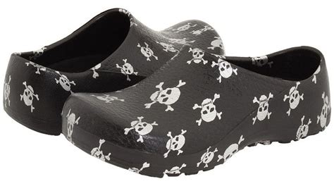 Birkenstock Chef Shoes - Profi Birki Black Skull - Kitchen / Nurse / Vet Clogs | eBay