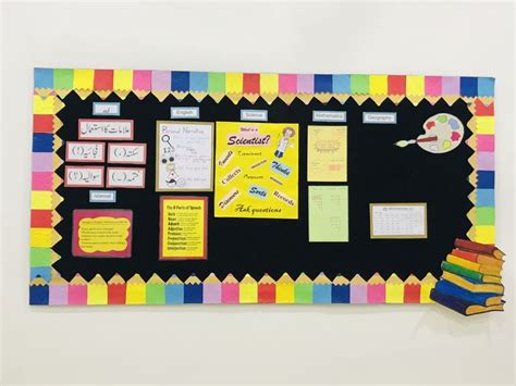 Colourful bulletin board border