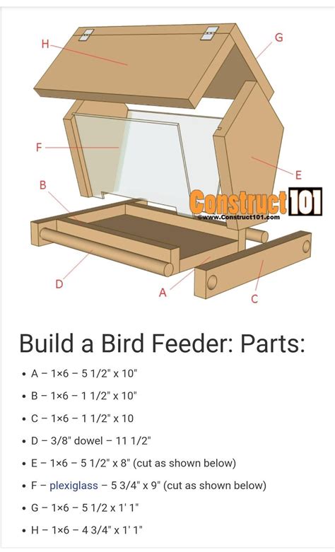 Build a bird feeder free plans – Artofit