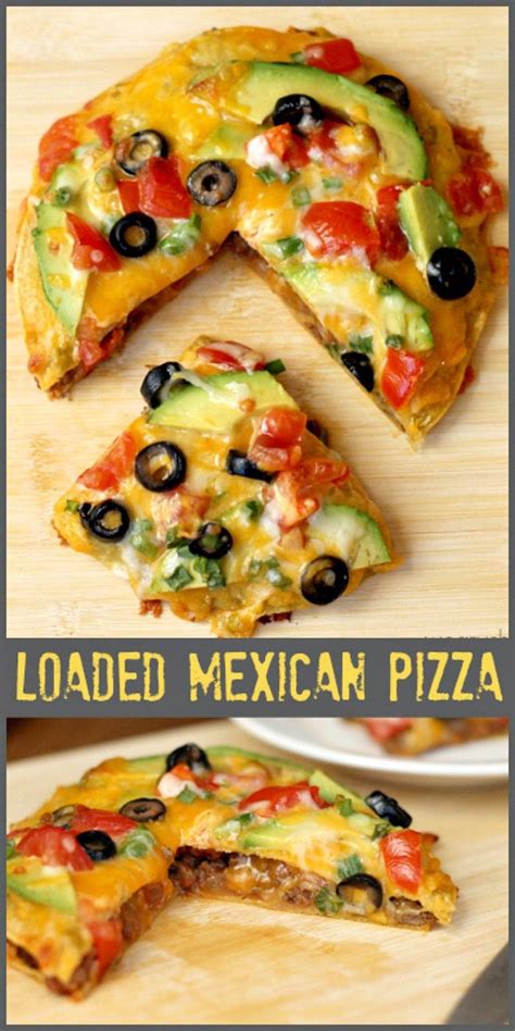 mexican pizza with corn tortillas