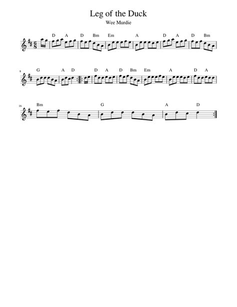 Leg of the Duck Sheet music for Piano (Solo) Easy | Musescore.com