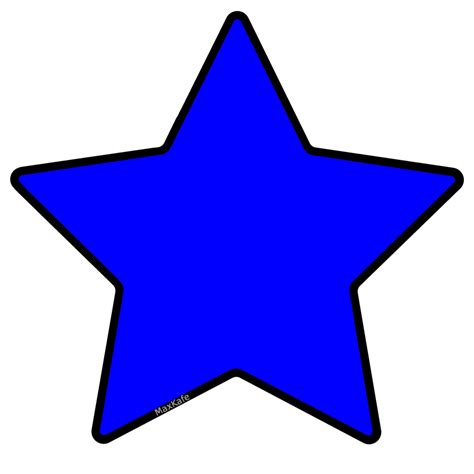 Shine Bright with Blue Star Cliparts