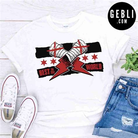 cm punk aew shirt - Gebli