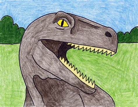 Dinosaur Head · Art Projects for Kids