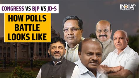 Karnataka poll battle 2023: Stage set for BJP Vs Congress Vs JD-S three-cornered fight – India TV