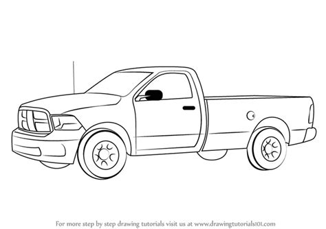 Pencil Drawing Of Truck Coloring Pages