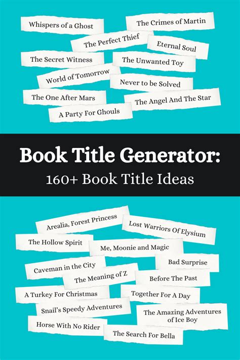 Book Title Generator | Imagine Forest