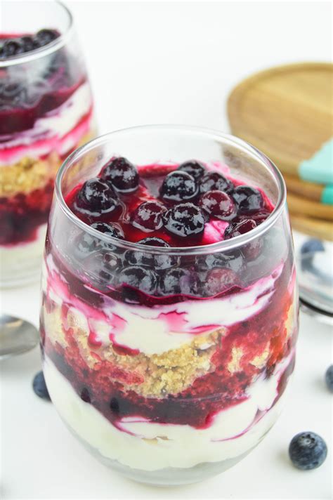 The Perfect No-Bake Dessert for Spring: Layered Blueberry Cheesecake Parfait Recipe - RecipeChatter