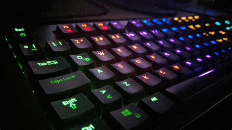 Download wallpaper 2048x1152 gaming keyboard, glow, close up, dual wide 2048x1152 hd background ...