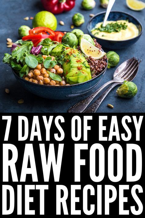 7 Days of Raw Food Recipes for Weight Loss | Perfect for beginners, this 7-day raw food diet ...