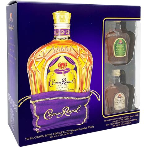 Crown Royal Fine Deluxe Whiskey Gift Set with Two 50ml Miniature | GotoLiquorStore