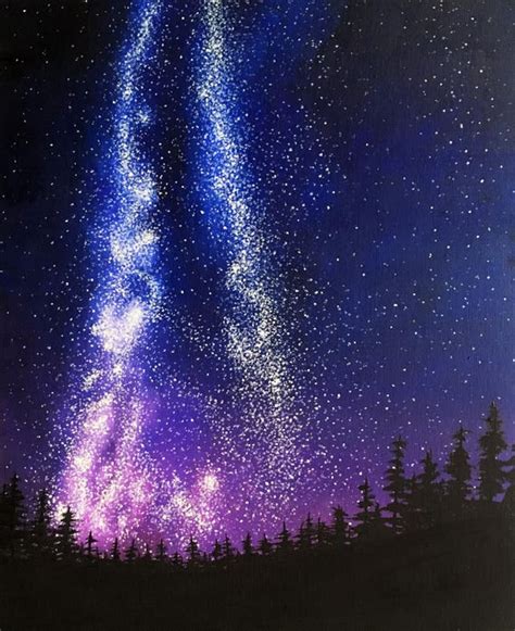 Milky Way Galaxy Painting Celestial Decor Night Sky Decor | Etsy