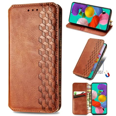 Dteck Case For Samsung Galaxy A51 4G (6.5 inches),Luxury Leather Wallet Card Holder Flip Cover ...