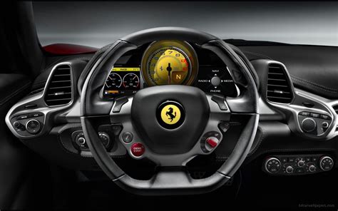 Ferrari 458 Italia Interior Wallpaper | HD Car Wallpapers | ID #738