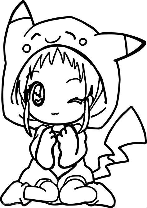 Cute Anime Girls Coloring Pages - Coloring Home