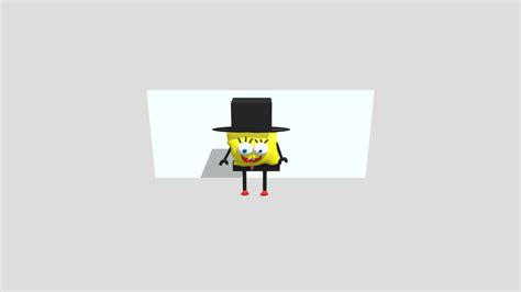 Spongebobwithatophat - Download Free 3D model by robloxfan1999 [4c4c2c3] - Sketchfab