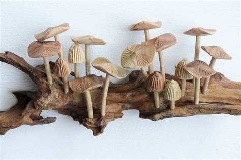 Wooden Mushroom Wall Art Mushroom Wall Decor Vintage Wall - Etsy