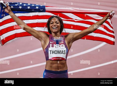 Gabrielle Thomas (USA) silverr medalist in the Women's 200 meters at the 2020 (2021) Olympic ...