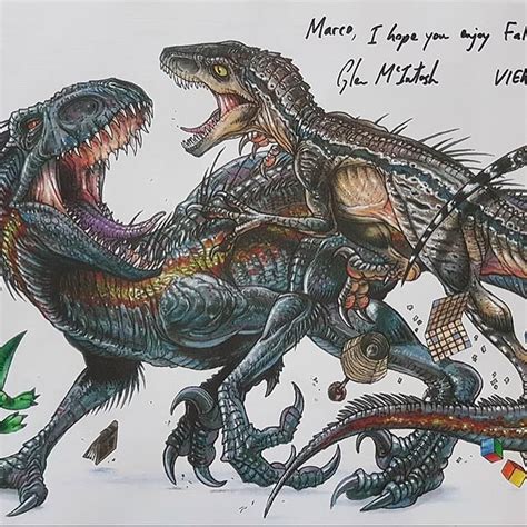 Jurassic World Fallen Kingdom art sketches by Glen McIntosh (Courtesy ...