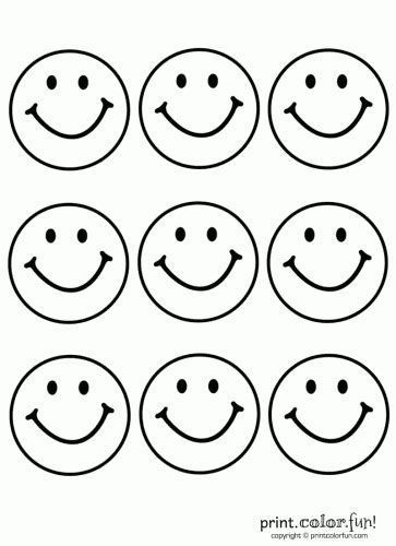 caritas sonrientes | Emoji coloring pages, Happy face, Coloring pages