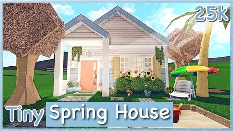 Bloxburg - Tiny Spring House Speed-build - YouTube