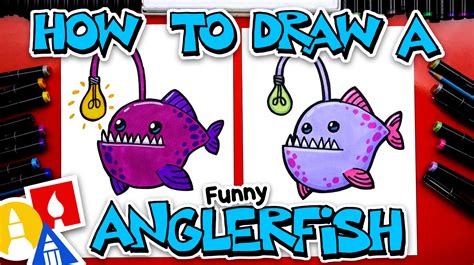 How To Draw A Funny Anglerfish Art For Kids Hub – NBKomputer