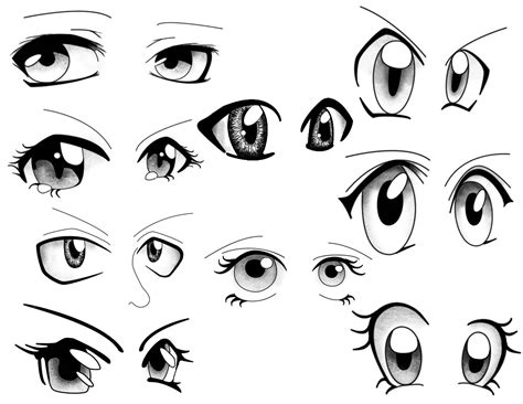 Anime and manga eyes Drawing Reference and Sketches for Artists