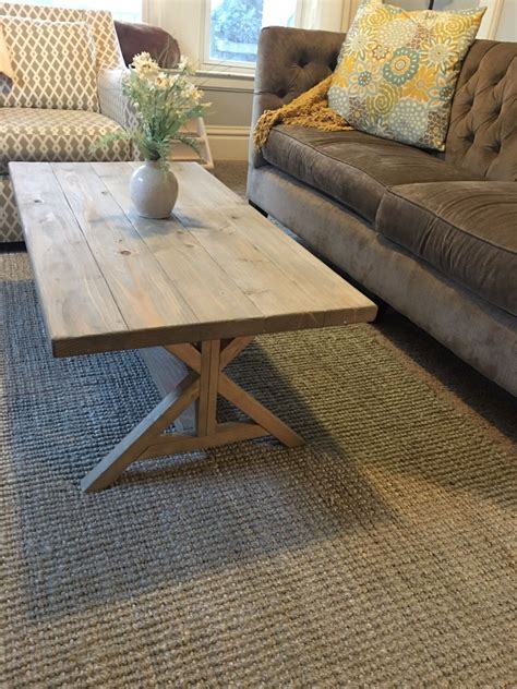 Rustic Farmhouse Coffee Table X-Ends | Etsy | Coffee table farmhouse, Coffee table, Coffee table ...