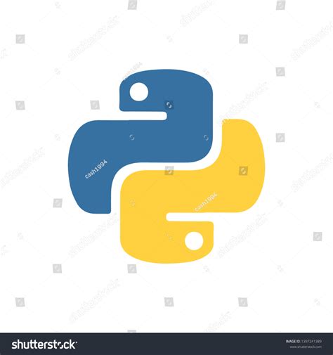 Vector Illustration Icon Python Programming Language Stock Vector (Royalty Free) 1397241389 ...