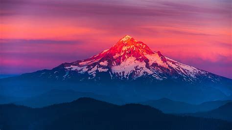 Mountain Sunset Wallpaper Hd