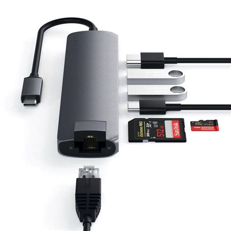 Best deals for Satechi Slim Multiport with Ethernet Adapter (Space Grey) in Nepal - Pricemandu!